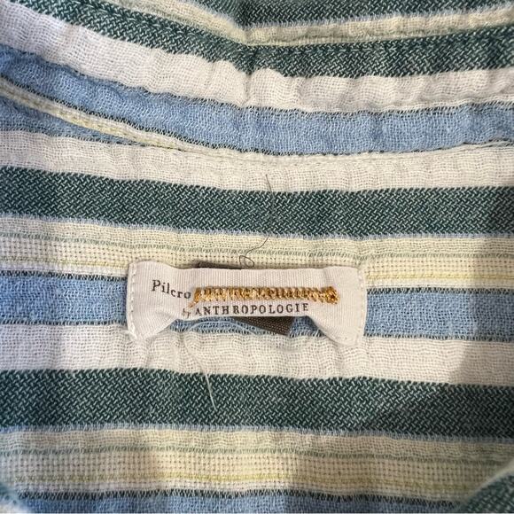 Anthropologie Pilcro and The Letterpress Striped Collared Blouse - Picture 5 of 5
